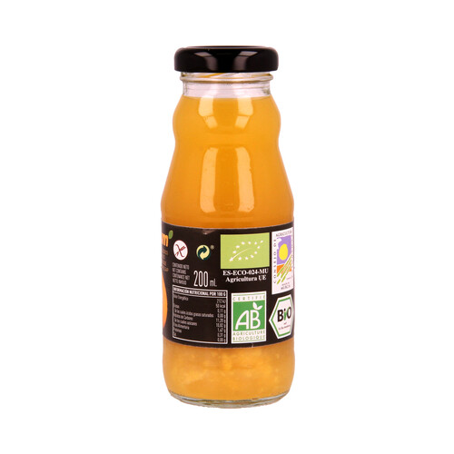 DELIZUM Zumo de naranja ecológico DELIZUM botella de 20 centilitros