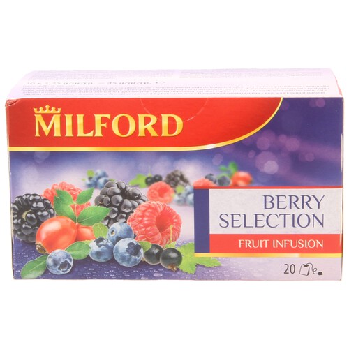 MILFORD Infusión de frutas del bossque, principalmente bayas 20 uds.