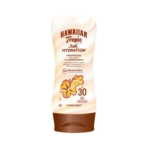 HAWAIIAN TROPIC Leche solar con acción protectora e hidratante y FPS 30 (medio) HAWAIIAN TROPIC 180 ml.