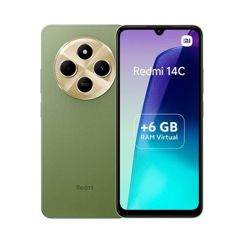 XIAOMI Redmi 14C verde, 128GB + 6GB, móvil 17,47cm (6,88")