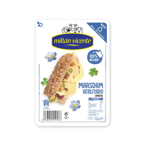 Queso Maasdam afrutado en lonchas MILLÁN VICENTE 150g
