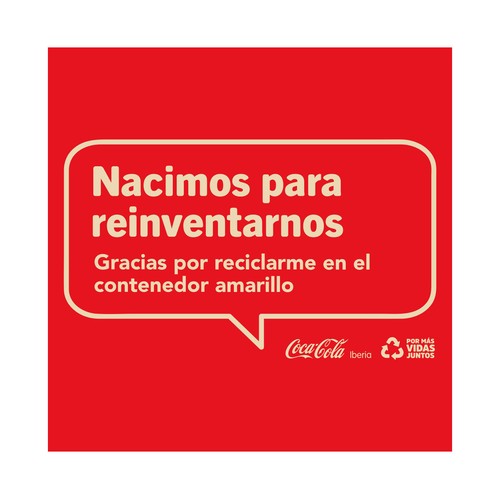 COCA COLA Sin cafeína Refresco de cola lata 33 cl.