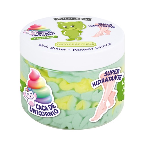 THE FRUIT COMPANY Manteca corporal super hidratante, con aroma a osito de gominola 300 ml.