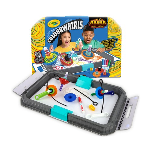 Arena de combate con 4 pintapeonzas surtidas, CRAYOLA.