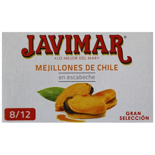 JAVIMAR Mejillones de chile en escabeche 8/12 68 g.