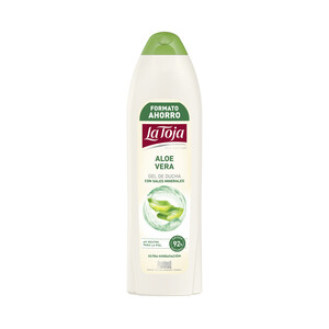 LA TOJA Gel para baño o ducha con textura crema, Aloe vera y sales minerales LA TOJA 800 ml.