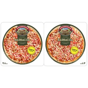 CASA TARRADELLAS Pizzas frescas barbacoa, cocidas al horno de piedra 2 x 220 g.
