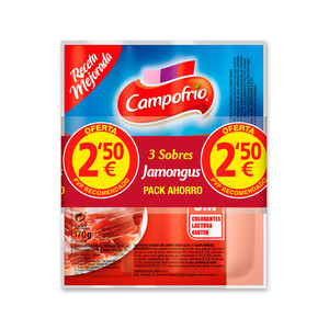 Imagen de CAMPOFRIO Salchichas jamongus 170gX3