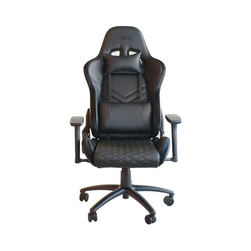 Silla Gaming QILIVE Q.3603 negro, altura regulable, reposabrazos ajustable, asiento basculante.