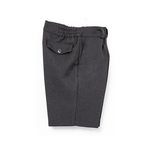 Pantalón de uniforme corto gris, talla 4.