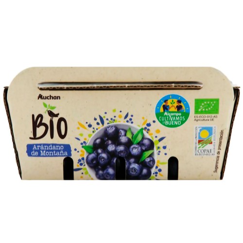 ALCAMPO CULTIVAMOS LO BUENO ECOLÓGICO Arándanos ecológicos, bandeja 180 g.