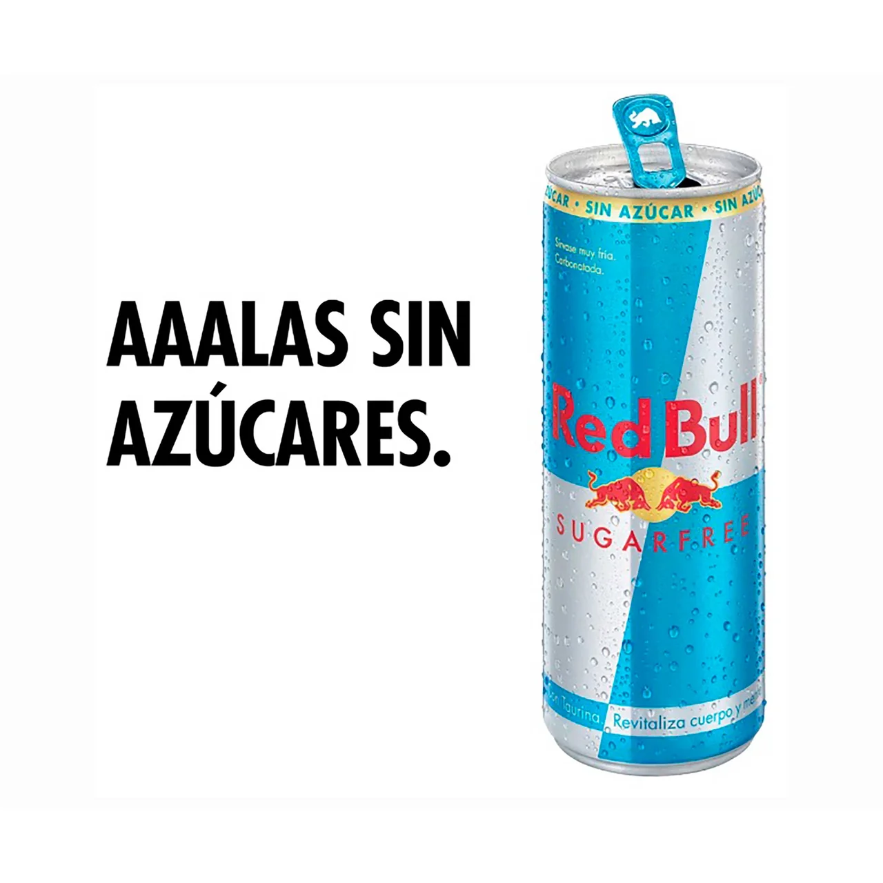 RED BULL SUGAR FREE Bebida energética sin azúcar  lata 250 ml.