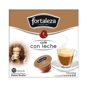 FORTALEZA Café en cápsulas con leche I7, 10 uds.