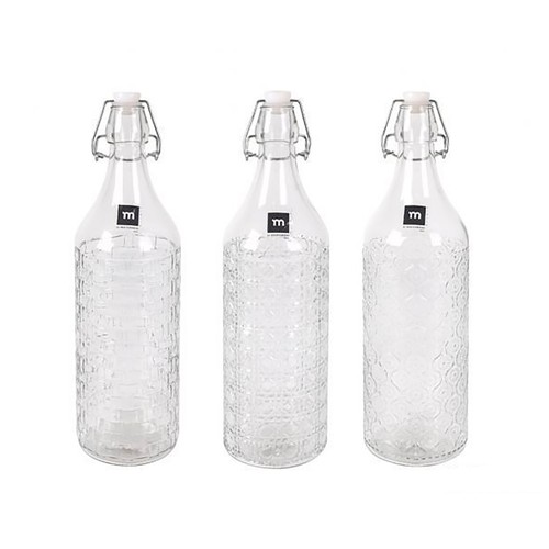 Botella de 1.1 litros con grabado surtido, LA MEDITERRÁNEA.