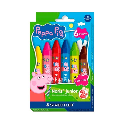 Set 6 ceras color noris junior - Peppa Pig. STAEDTLER