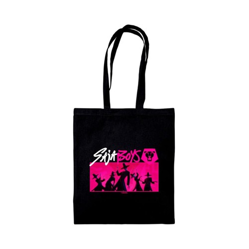 K-POP Totebag negra,  Demon Hunters Sajaboys. PYRAMID POSTERS.