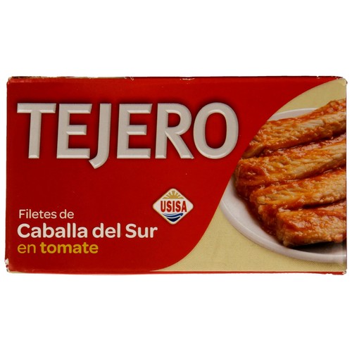 TEJERO Caballa del sur en tomate en filetes lata de 78 g.