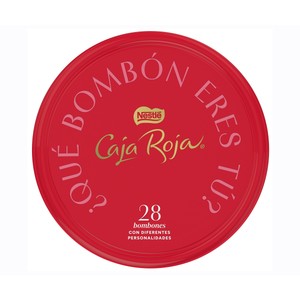 Bombones caja roja bombonera 250 g.