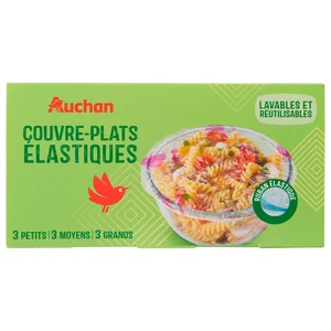 PRODUCTO ALCAMPO Tapas elásticas reutilizables 9 unidades.