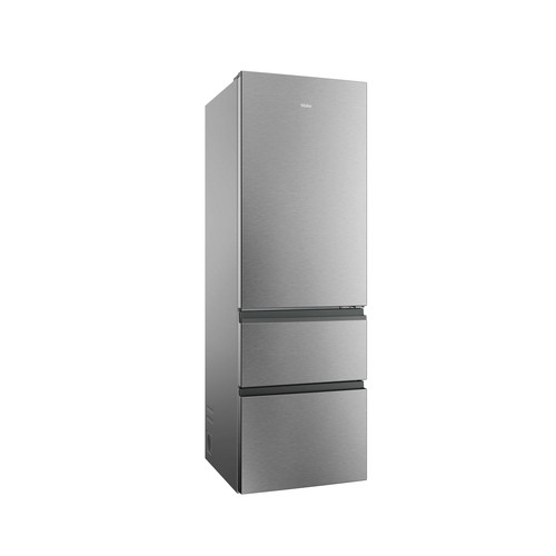 Frigorífico combi 185cm HAIER HTR3618CNMG INOX, 3 cajones, NO FROST, clasificación energética: C, H: 185cm, A: 59,5cm, F: 66,7cm, capacidad total: 360L.