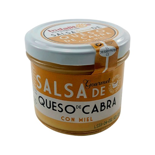 INDALITOS Salsa queso de cabra con miel de mil flores 100 g.