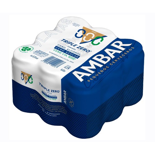 AMBAR Cerveza triple zero 9 unds. 33 cl.