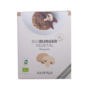 Imagen de AHIMSA Burger tofu y champiñón ecológicos AHIMSA 160 g.