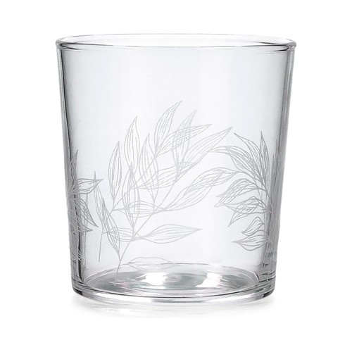 Vaso de forma alta 0,36 litros con diseño Primavera ramas LUMINARC.
