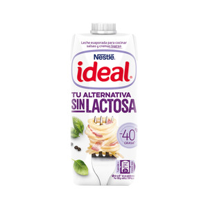 NESTLÉ Leche evaporada sin lactosa Ideal NESTLÈ 525 g.