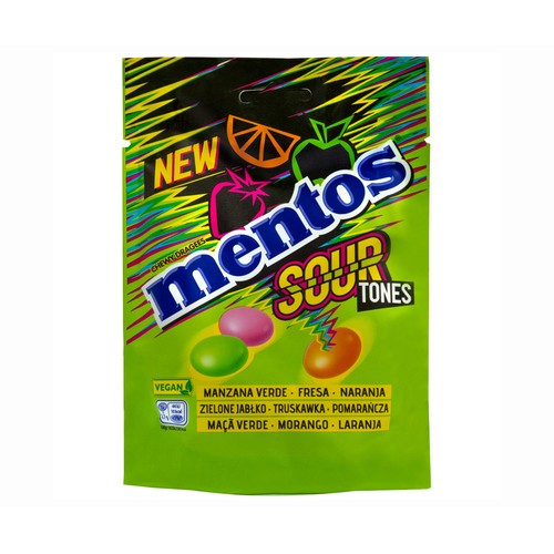 MENTOS Caramelo pouch sour 140 g.