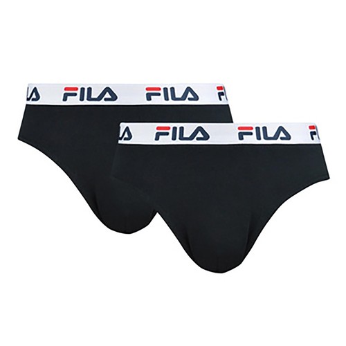 Pack 2 slip FILA, color negro, talla XXL