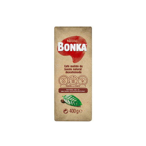 BONKA Café molido descafeinado del trópico  400 g.