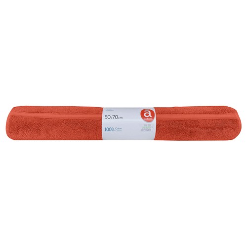 Alfombra de baño rizo rooibos tea, 50x70cm., 1000 g/m² de densidad ACTUEL.