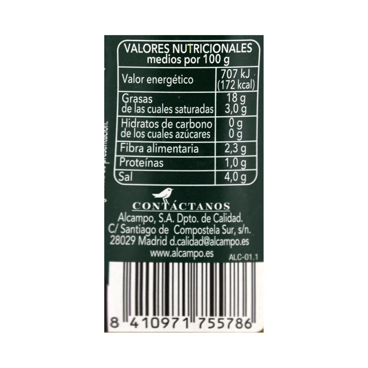 PRODUCTO ALCAMPO Collection Aceitunas verdes manzanilla sin hueso 150 g.