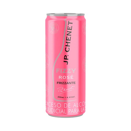 J.P. CHENET  Vino frizzante rosado, elaborado en Francia JP CHENET lata de 25 cl.