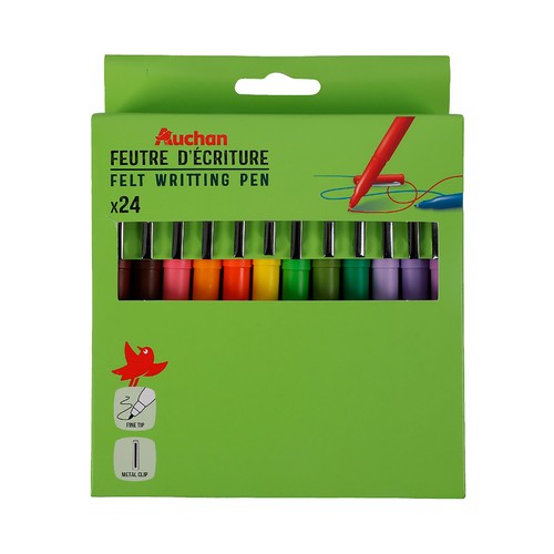 24 rotuladores para escribir, ALCAMPO.