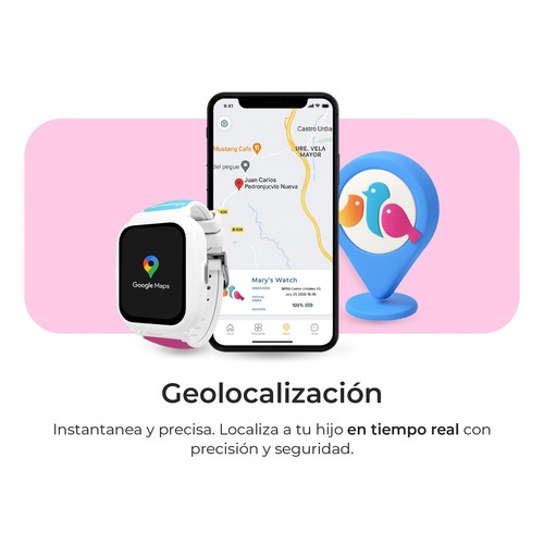 Smartwatch SAVEFAMILY Iconic Plus 2, Modelo Candy".