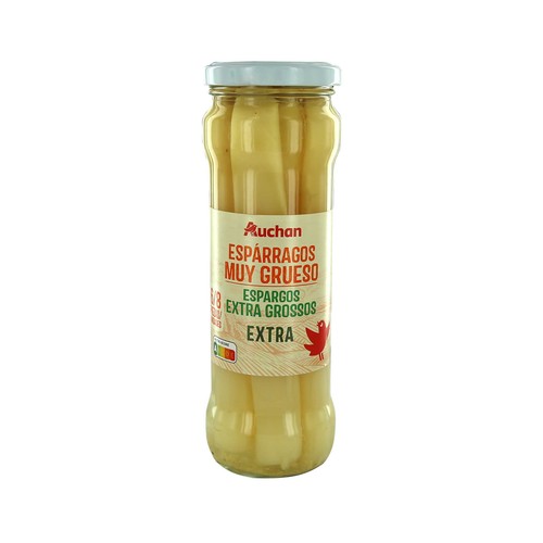 PRODUCTO ALCAMPO Espárragos blancos muy gruesos extra 6/8 uds. frasco de 205 g.