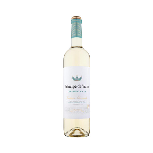 PRÍNCIPE DE VIANA Vendimia seleccionada Vino blanco Chardonnay con D.O. Navarra botella de 75 cl.