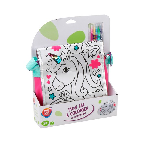 Bolsa para colorear ONE TWO FUN ALCAMPO modelos surtidos, +3 años.