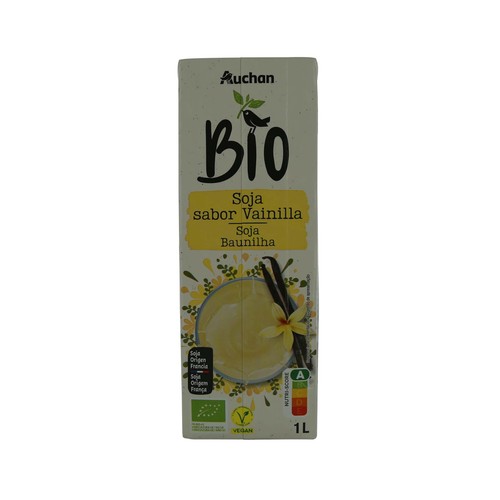 ALCAMPO ECOLÓGICO Bebida ecológica de soja sabor vainilla 1 l.