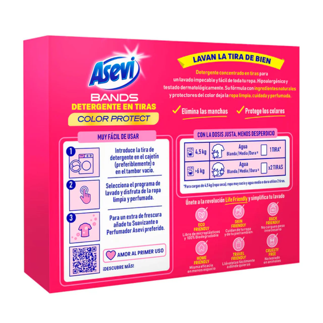 Detergente en bandas color protect 30 dosis