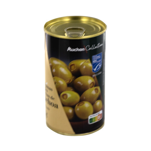 PRODUCTO ALCAMPO Collection Aceitunas verdes manzanilla rellenas de anchoa (MSC) 150 g.