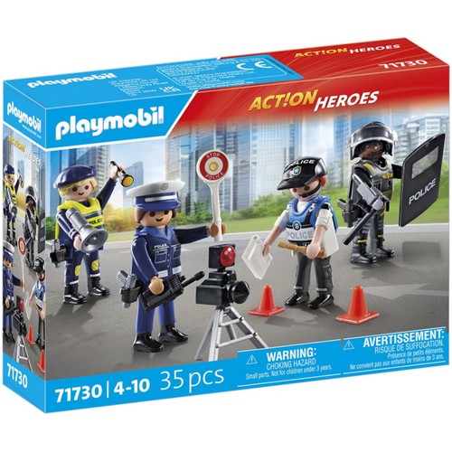 PLAYMOBIL.  Set de figuras de policía