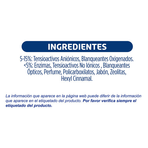 SKIP Detergente en polvo para lavadora con aceleradores de lavado SKIP ACTIVE CLEAN 50 ds. 3 kg.
