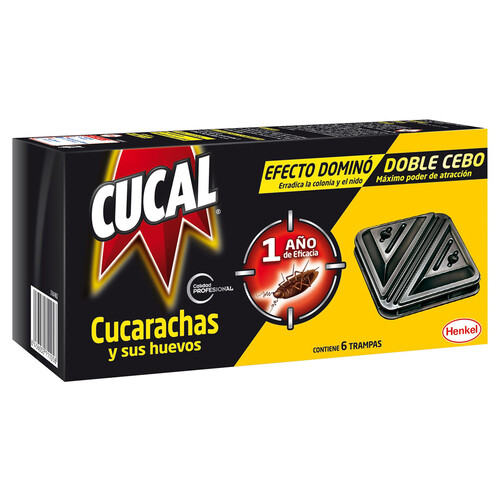 CUCAL Insecticida anticucarachas trampas CUCAL x 6 uds.