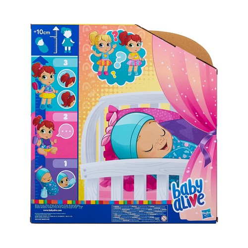 Muñeca Baby Alive crece de verdad con 3 etapas de crecimiento, HASBRO.