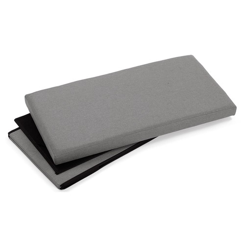 Baúl alargado desmontable, color gris, VERSA HOME.