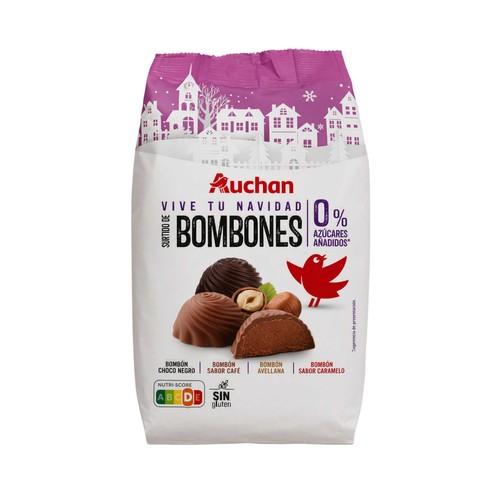 PRODUCTO ALCAMPO Surtido bombones 0 % azúcares añadidos 185 g.