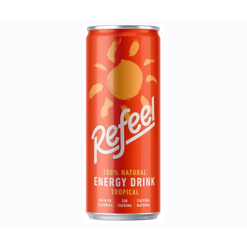 REFEEL TROPICAL Bebida energética 330 ml.